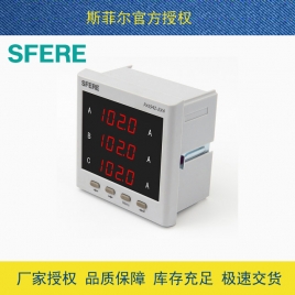 斯菲尔（SFERE） 数显 三相交流 电流表 PA194I-2X4  AC5A