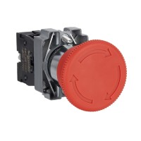schneider 施耐德 型号XB2BS542C =ZB2BZ102C+ZB2BS54C 锁定式急停按钮Ø22，红色，蘑菇头直径 Ø40，转动复位，1NC