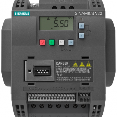 SIEMENS/西门子 V20 通用变频器 6SL3210-5BE27-5UV0 380-480VAC 三相 7.5kW 带BOP操作面板