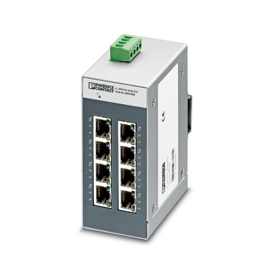 PHOENIX CONTACT/菲尼克斯 型号：FL SWITCH SFNB 8TX - Industrial Ethernet Switch货号：2891002以太网交换机，8个TP RJ45端口，