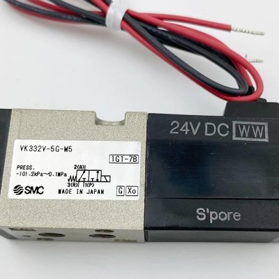 SMC 3通电磁阀 直动式座阀VK300 系列 VK332V-5G-M5