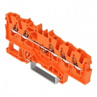 万可Wago5线普通接线端子2001-1502; 1.5 mm²; 适于Ex e II应用; 侧面/中心标记; 适于35 x 15 和 35 x 7.5导轨; Push-in CAGE CLAMP®;