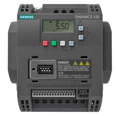 SIEMENS/西门子 驱动技术、AC变频器、低压变频器、通用变频器、标准型变频器、SINAMICS V20 基本型变频器6SL3210-5BE13-7UV1